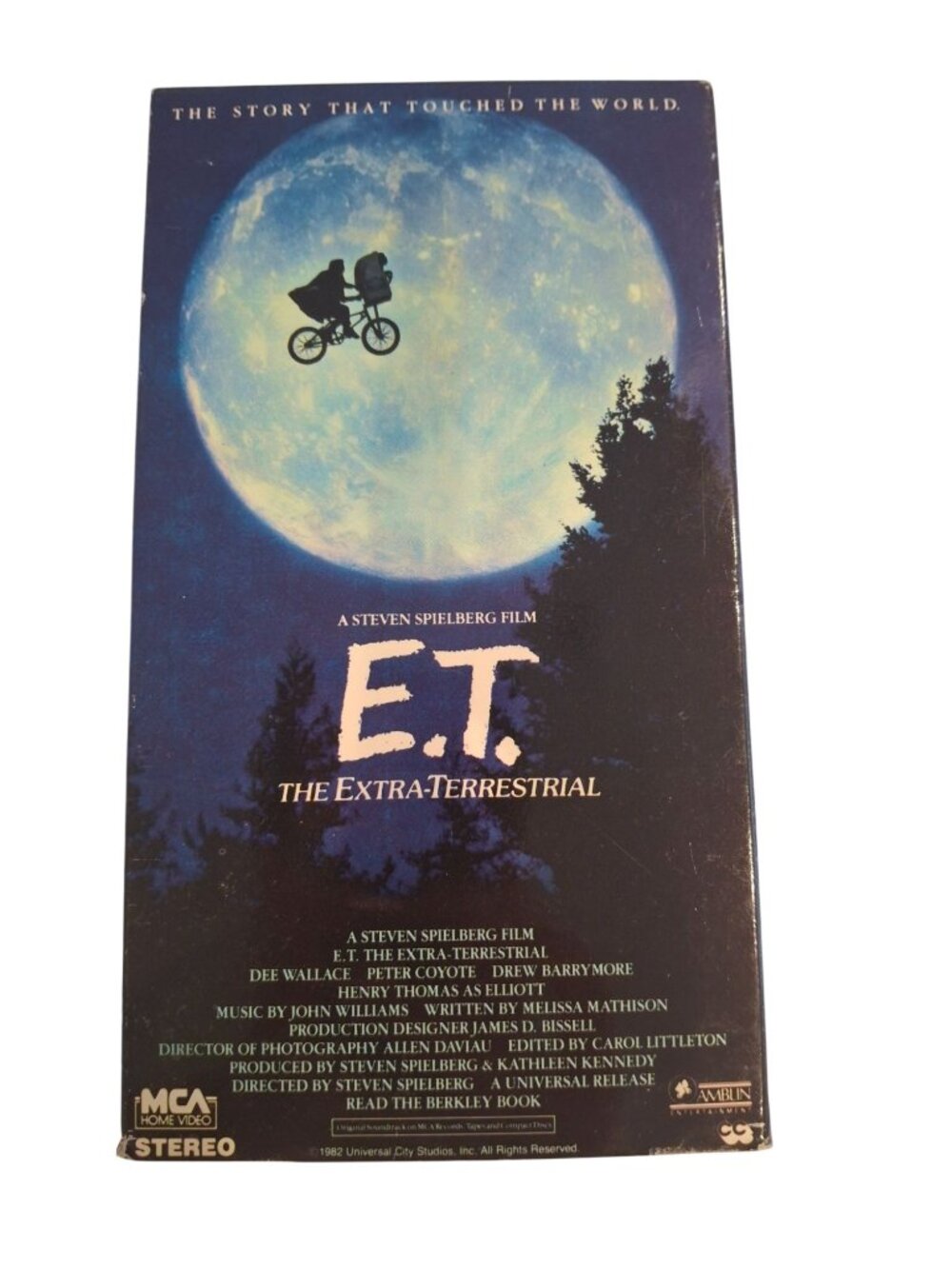 E.T. The Extra-Terrestrial VHS 1982 Green Flap MCA Slipcover Steven Spielberg